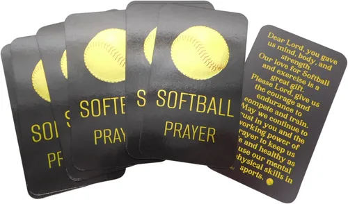Miniatura 3 de Westmon Works Juego de tarjetas de oración de sóftbol, recuerdo inspirador y espiritual para jugadores y entrenadores, tamaño cartera, tarjetas