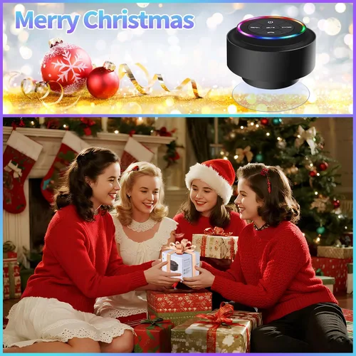 Miniatura 6 de Altavoz de ducha Bluetooth, altavoces Bluetooth portátiles con ventosa, altavoz impermeable IP67 con luz LED, inalámbrico, flotante, para camping