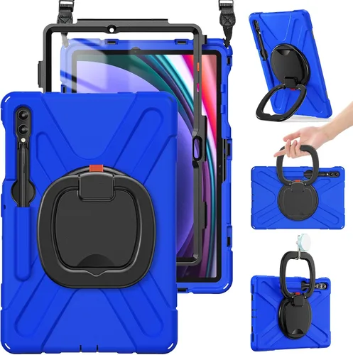 Miniatura 15 de BRAECN Funda para Samsung Galaxy Tab S10+/S9 FE+/S9+ Plus de 12.4 pulgadas, funda de silicona resistente con protector de pantalla, soporte para S