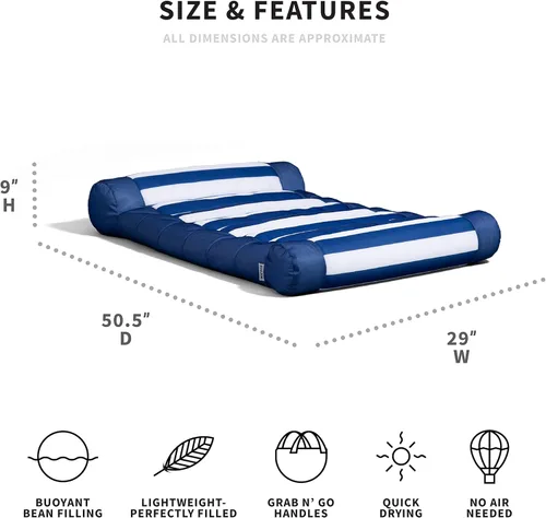 Miniatura 2 de Big Joe Kona Pool Float, No Inflation Needed