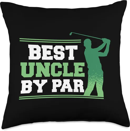 Miniatura 4 de Best Uncle by Par Golf Lover Funny Golfer Father's Day Throw Pillow, 16x16, Multicolor