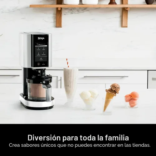 Miniatura 4 de Ninja CREAMi - Máquina para hacer helados, 5 programas de un solo toque, incluye (2) pintas de 16 onzas con tapas, transforma las bases congeladas