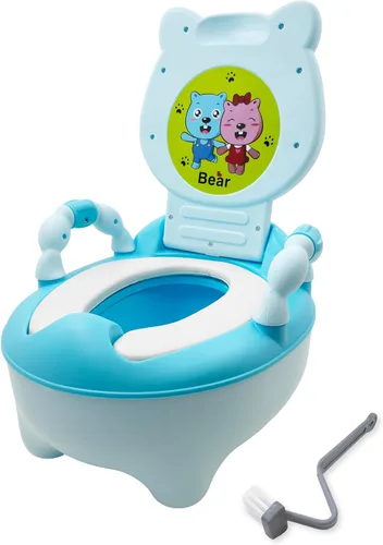 Miniatura 6 de Asiento Httmt de entrenamiento para baño, adorable diseño de oso, verde, ET-BABY003-GREEN, para niño pequeño
