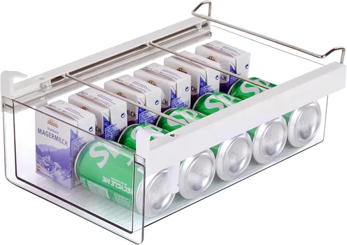 Miniatura 7 de Vacane Organizador de cajones grande para debajo de la estantería del refrigerador, organizador de cajones extraíbles para refrigerador, contenedor