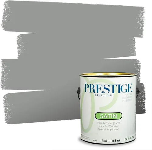 Miniatura 130 de PRESTIGE Paints - Pintura interior e imprimación en uno, 1 galón, cáscara de huevo, pimienta envejecida