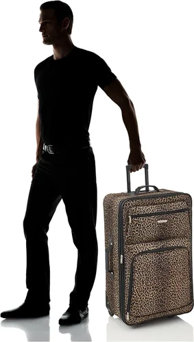 Miniatura 8 de Rockland Jungle Softside Juego de maletas verticales, Leopard), F125-LEOPARD