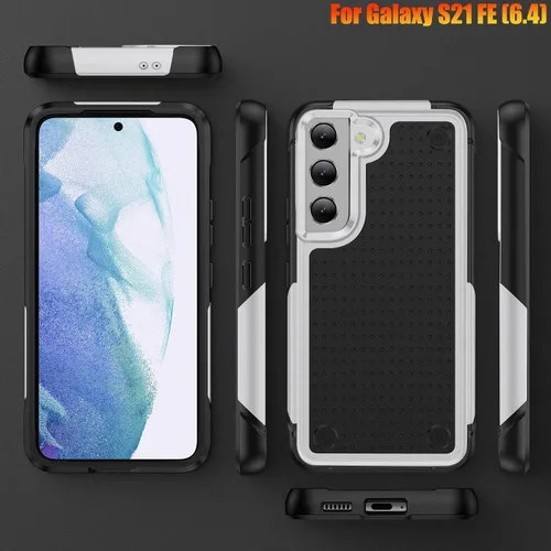 Miniatura 8 de Funda resistente para Samsung Galaxy S21 FE (5G) de 6.4 pulgadas, 4 esquinas con bolsas de aire [protección contra caídas de 12 pies], agarre