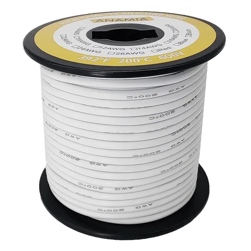 Miniatura 12 de ANAMIA - Alambre de silicona flexible de calibre 6, 6 AWG, conductor de cobre estañado de 3200 * 0.08mm, trenzado de alta temperatura para batería