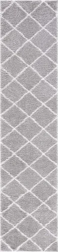 Miniatura 35 de SAFAVIEH Tahoe Shag Collection - Alfombra para pasillo, 2 x 9 pies, diseño de enrejado, no desprende pelusa y de fácil cuidado, 1.2 pulgadas