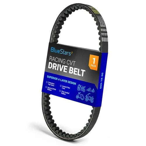 BlueStars 669-18-30 Correa de transmisión Racing CVT - Compatible con motores 49cc 50cc GY6 139QMB de caja corta para ciclomotor, ATV, Go Kart,