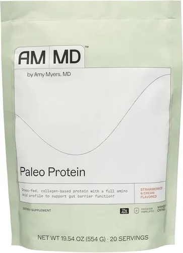 Miniatura 10 de Amy Myers MD Proteína en Polvo Paleo - Doble Chocolate, 20 Porciones - Suplemento de Proteína Basado en Colágeno para el Apoyo de la Función