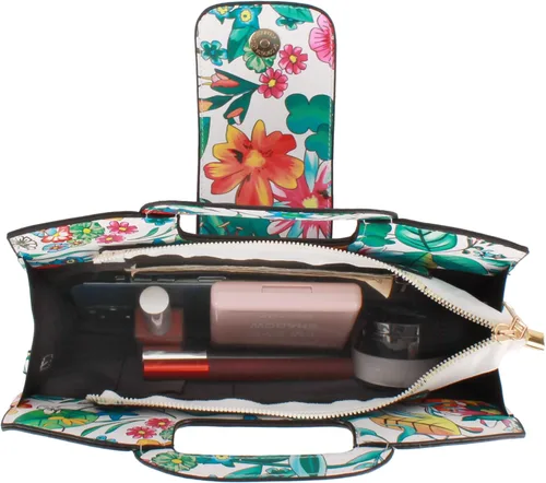 Miniatura 82 de ZLMBAGUS - Bolso de mano para mujer, diseño vintage con solapa y asa, de piel sintética, para llevar al hombro