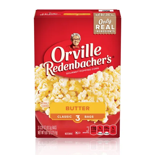 Miniatura 12 de Orville Redenbacher's Bolsa clásica de palomitas de maíz, mantequilla sin gluten, 19.74 onzas (paquete de 6)