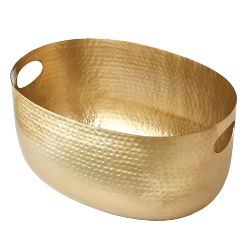 Miniatura 10 de American Metalcraft - Tina de aluminio para bebidas, solución grande para servir fiestas con asas para bebidas, 512 onzas, color dorado