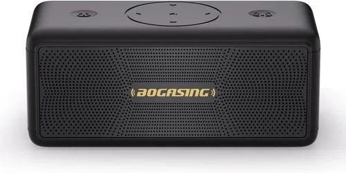 BOGASING Altavoces Bluetooth, altavoz inalámbrico portátil M5 con sonido estéreo fuerte de 40 W y graves intensos, tiempo de reproducción de 30