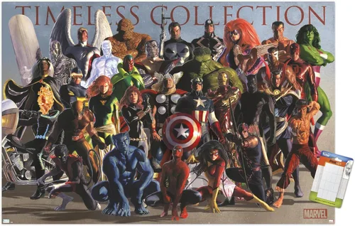 Miniatura 11 de Marvel Comics Group - Póster de pared, 22.4 pulgadas de largo x 14.7 W, versión enmarcada de madera de granero