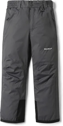 Lelaki Pantalones de esquí de nieve para niños, impermeables, aislados, resistentes al viento, pantalones de snowboard para niños y niñas