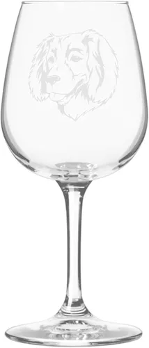 Miniatura 527 de Copa de vino de 12.75 onzas con diseño de perro grabado