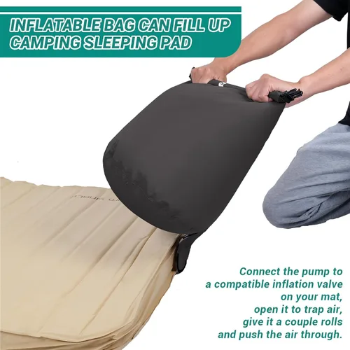 Miniatura 3 de KingCamp Bolsa de bomba de aire, bolsa de compresión enrollable ultraligera, multiusos, impermeable, para exteriores, bolsa de almacenamiento