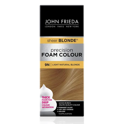 Miniatura 10 de Espuma de color John Frieda, precisión 9N rubio natural claro