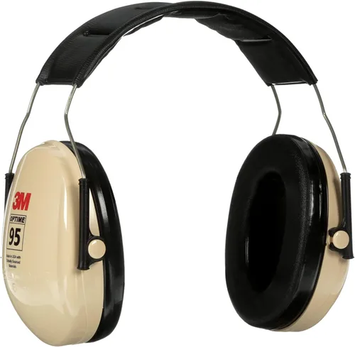 Miniatura 12 de 3M PELTOR Protección Auditiva Optime 95 Orejeras, Copas Ajustables, Compatible con E-A-Rfit, Acero Inoxidable