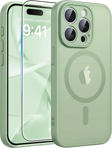 Miniatura 135 de FNTCASE - Funda para iPhone 16 Pro: magnética, mate, translúcida, de grado militar, protectora contra caídas, resistente, fina, duradera y a prueba