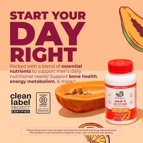 Miniatura 2 de Gomitas multivitamínicas para hombre con ingredientes orgánicos, vitaminas veganas para hombres Multivitamínicos diarios para hombres para apoyo