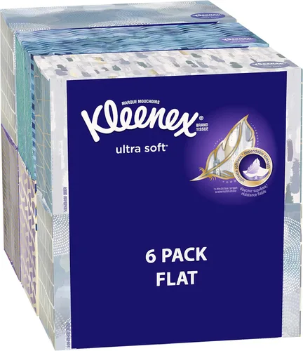 Miniatura 21 de Kleenex - Pañuelos faciales ultrasuaves, 8 cajas planas, 180 pañuelos por caja, 3 capas, el embalaje puede variar Blanco