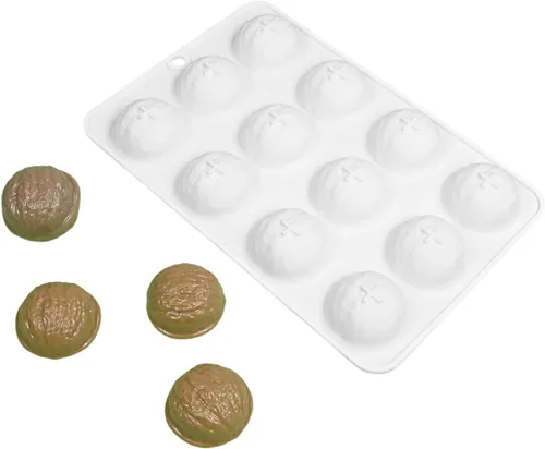 Miniatura 2 de Molde de silicona de grado alimenticio, bandeja para hacer chocolate y dulces de 12 cavidades para hornear, molde de postre