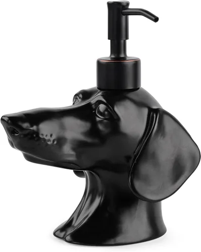 Miniatura 15 de Dispensador con Forma de Bulldog Francés de Jabón/Loción/Desinfectante de Manos Dispensador con Bomba de Cerámica de Acero Inoxidable Bulldog