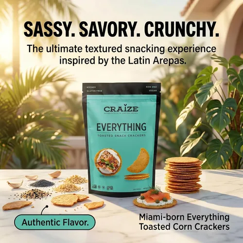 Miniatura 3 de Craize Everything Crisps - Galletas de maíz tostadas sin gluten, veganas, kosher, paquete de 3, 4 onzas cada una