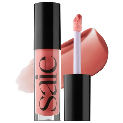 Miniatura 9 de Saie Glossybounce - Brillo labial hidratante y aceite labial con tinte híbrido con ácido hialurónico y aceite de jojoba para labios no pegajosos