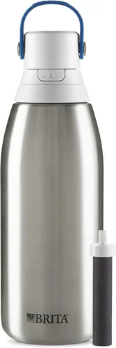 Miniatura 2 de Brita Botella de agua filtrada aislada con popote de repuesto para filtro de agua