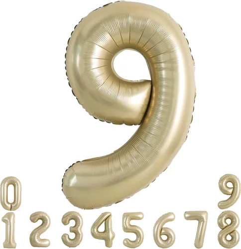 Miniatura 56 de TONIFUL 40 Inch Pastel Blue Number 8 Foil Balloons Large Mylar Foil Digital 8 Balloons for 8th Birthday, Gender Neutral Party, Baby Shower, Oro rosa