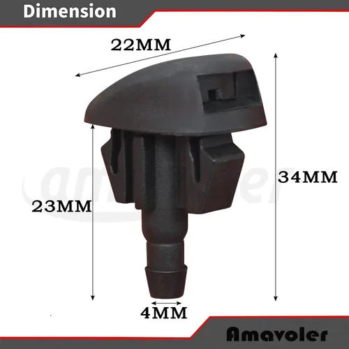 Miniatura 2 de Boquilla para limpiaparabrisas Accesorio de posventa para Mazda 3 2014-2018, Mazda 6 2014-2017, Mazda CX-5 2013-2017. OEM #: KD45-67-510 (2 piezas)