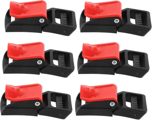 Kit de accesorios para casco de motocicleta, clip de hebilla de liberación rápida para casco de 6 uds