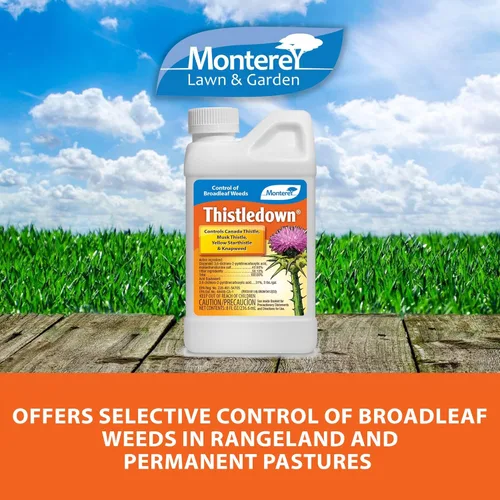 Miniatura 4 de Monterey Thistledown incluido con cuchara medidora, concentrado de control de cardo y trébol herbicidas, 8 onzas