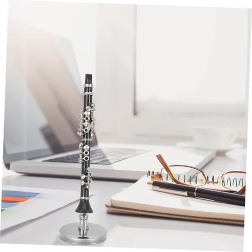 Miniatura 2 de Vaguelly 2 juegos miniatura Clarinete Bajo Modelo Juguete Instrumento Musical Clarinete Miniatura Decoración del Hogar Accesorio