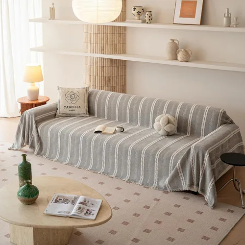 Miniatura 173 de VClife Fundas de sofá bohemio de felpilla para sofá seccional, fundas de sofá suaves y antideslizantes para sofá de 2 cojines, protector de muebles