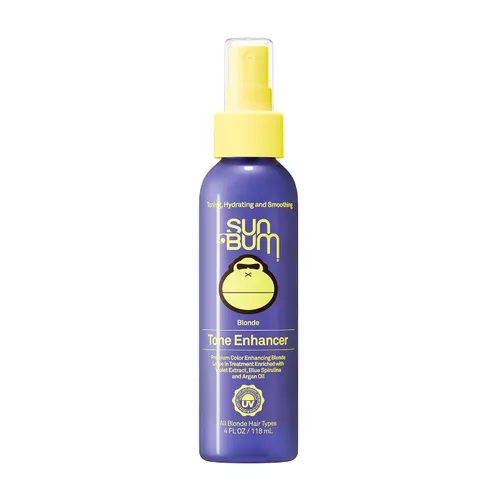Sun Bum Potenciador de tono rubio, neutraliza el latón y mejora el color y el brillo del cabello rubio, protege el tóner contra los rayos UV,