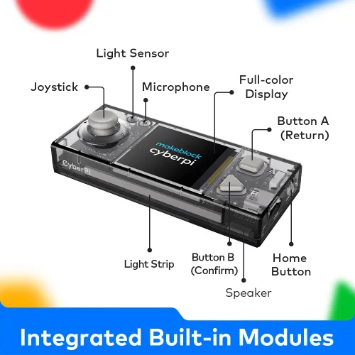 Miniatura 3 de Makeblock Cyberpi Kit basado en proyectos, codificación para niños de 8 a 12 años, compatible con programación Scratch & Python, robot programable