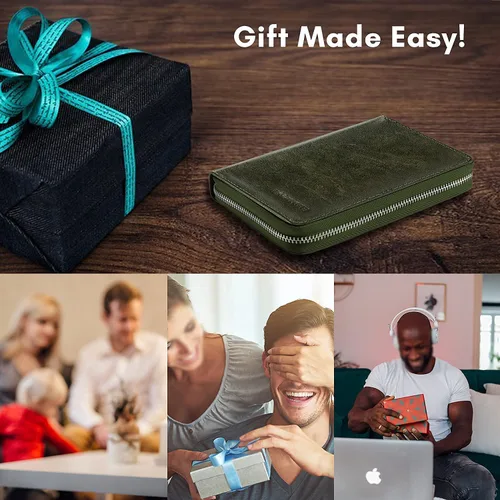 Miniatura 9 de FAMILIFE Juego de manicura, kit de uñas 11 en 1, kit de pedicura de acero inoxidable para hombre, kit de manicura de cuero y regalos para hombres