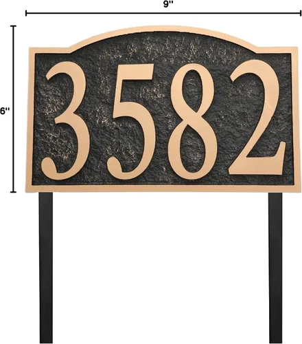 Miniatura 8 de Address Sign Lawn Mounted - Custom House Number Plaque Sign,Address Numbers for Outside House,Yard,Garden,Grass,Ground,Drive Way,Lawn,12'' x 8