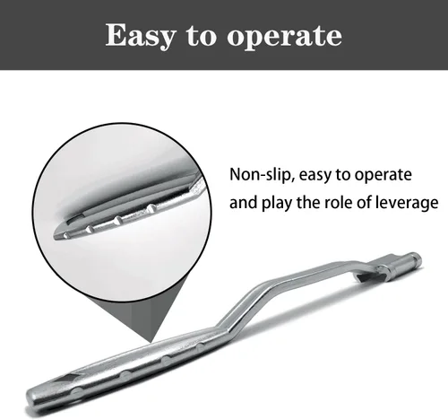 Miniatura 5 de Barra extensora de llave universal, herramienta de amplificador de par, herramienta de llave de extensión de 13.5 pulgadas con orificio cuadrado