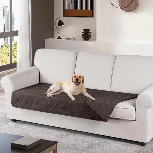 Miniatura 18 de TAOCOCO Funda de cojín de sofá 100% impermeable reversible, funda de asiento de sofá para perros y mascotas, funda de sofá biplaza para sofá