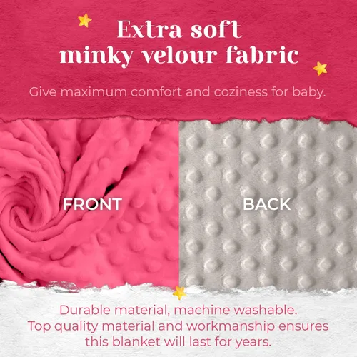 Miniatura 4 de berry bebe Manta de bebé personalizada para niña, recién nacido con monograma personalizado, manta con nombre personalizado, artículos esenciales
