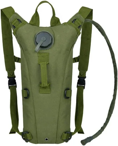 Miniatura 8 de Mochila Táctica de Hidratación Militar con Bolsa de Agua de 3L, Portador de Vejiga de Agua Impermeable para Correr, Trotar, Ciclismo, Senderismo