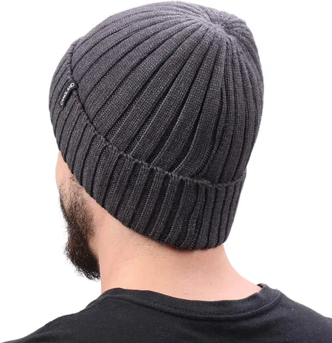 Miniatura 3 de CAMOLAND Gorro de punto de lana de lana de lana para hombre