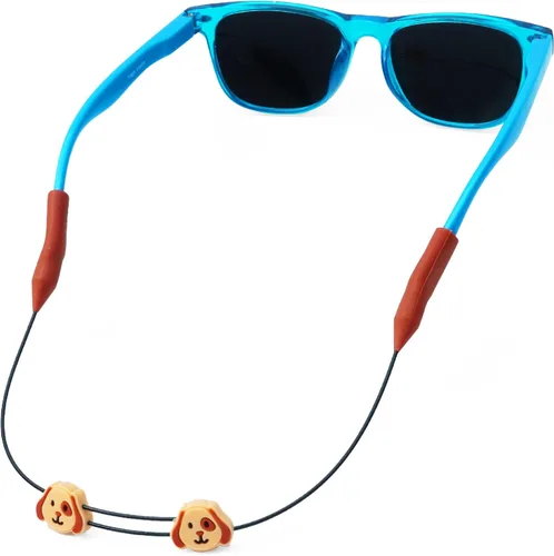 Miniatura 13 de Pilotfish Correa para lentes de sol para niños, soporte ajustable para lentes de sol sin cola para niños y niñas Soccer