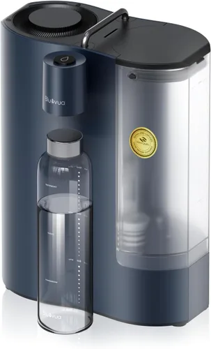 Bluevua RO100ROPOT-Filtro de agua para encimera con sistema de ósmosis inversa de viaje, filtración compacta de 6 etapas con UV, incluye botella de